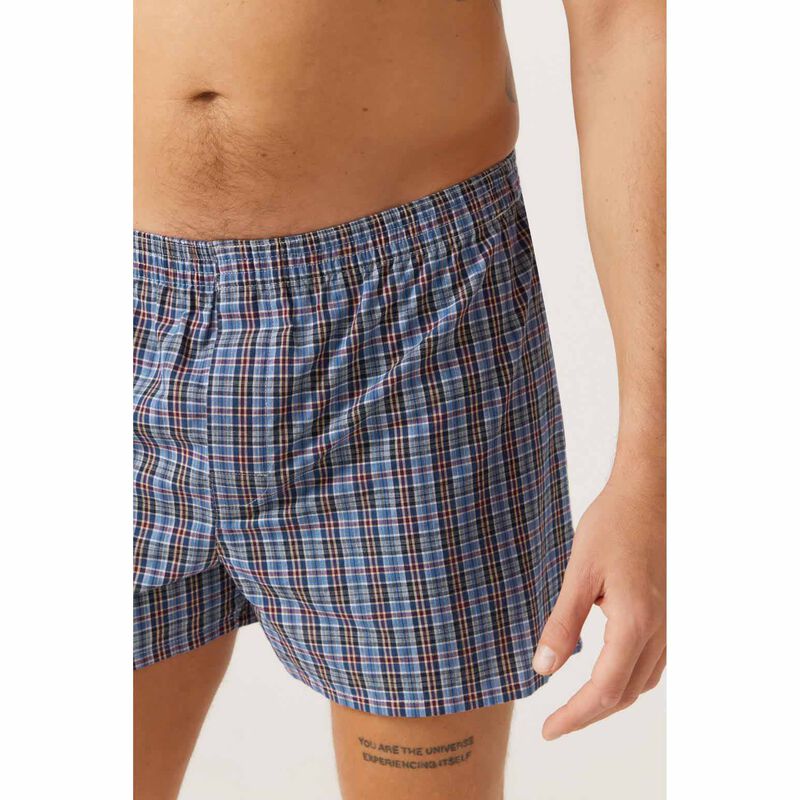 Contare Cotton Check Boxer Shorts - 2 Pack image number 3